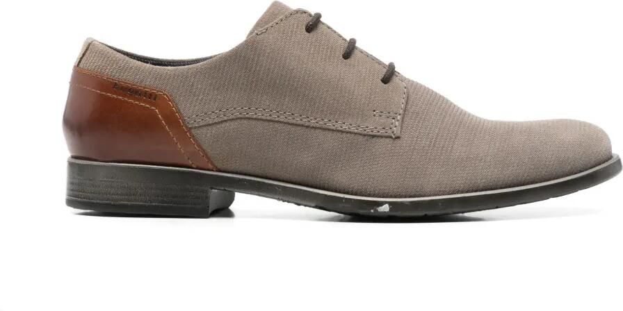 Bugatti Licio derby schoenen met contrasterende hak Grijs