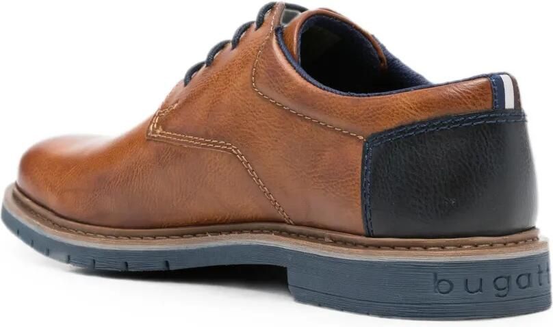 Bugatti logo-debossed lace-up Derby shoes Bruin - Foto 2