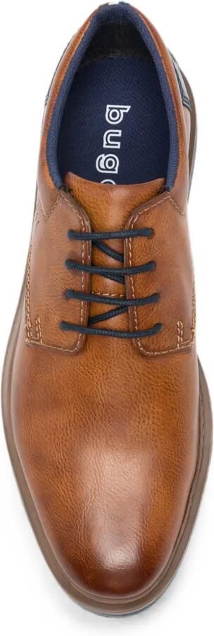 Bugatti logo-debossed lace-up Derby shoes Bruin - Foto 4