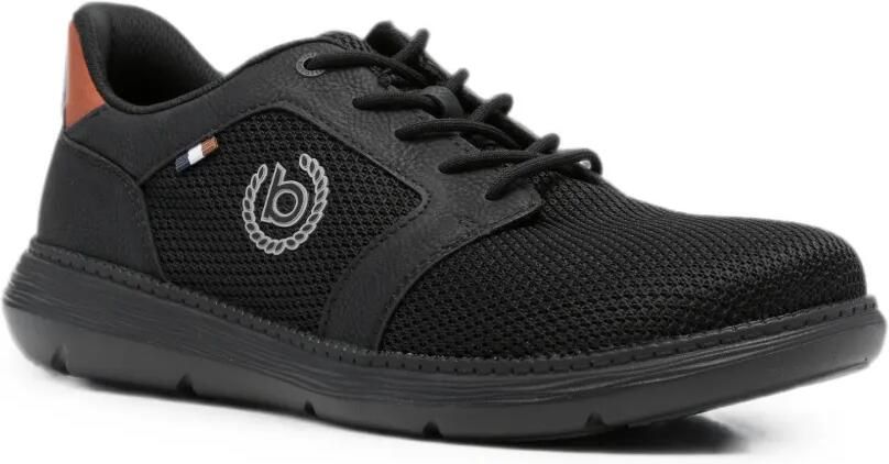Bugatti logo-patch mesh-panel sneakers Zwart - Foto 2
