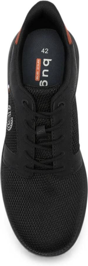 Bugatti logo-patch mesh-panel sneakers Zwart - Foto 4
