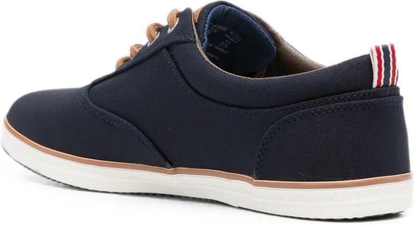 Bugatti logo-plaque lace-up sneakers Blauw - Foto 2