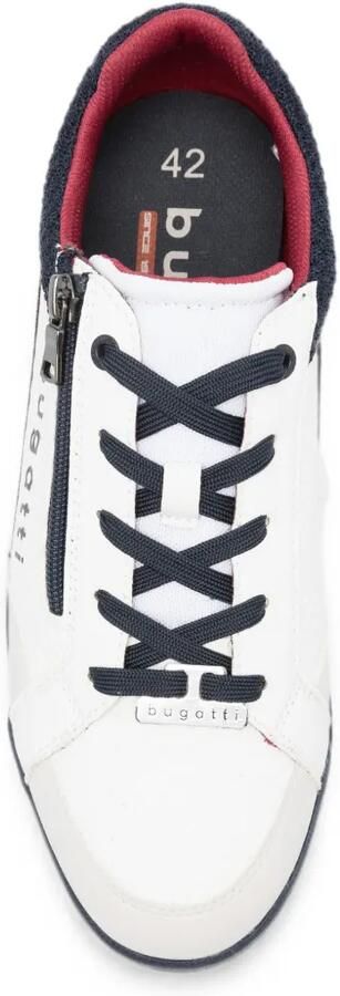 Bugatti logo-print zip-fastening sneakers Wit - Foto 4