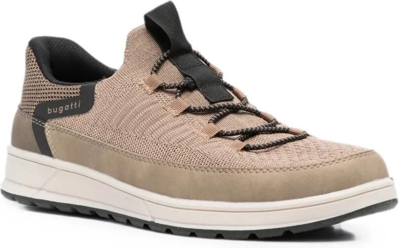 Bugatti mesh-knit lace-up sneakers Beige - Foto 3