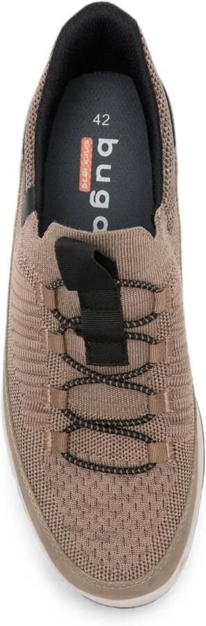 Bugatti mesh-knit lace-up sneakers Beige - Foto 4