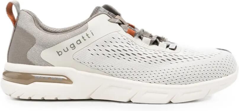 Bugatti mesh-panel lace-up sneakers Grijs