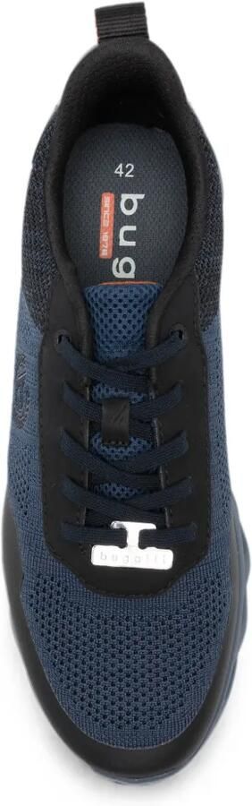 Bugatti mesh-panel logo-patch sneakers Blauw - Foto 2