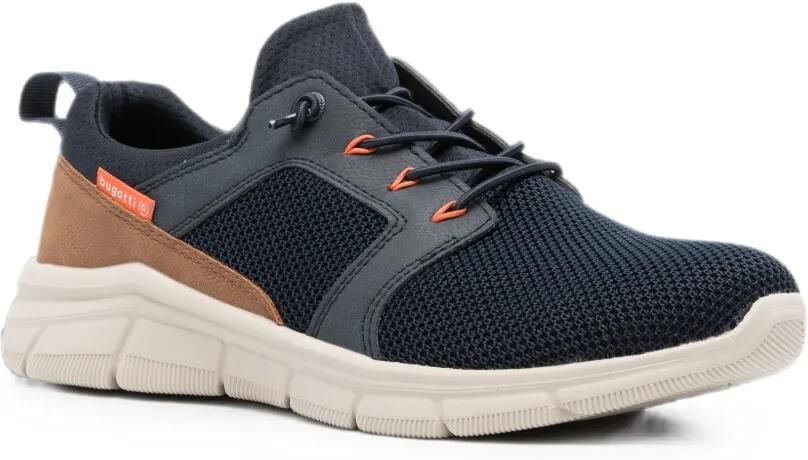 Bugatti mesh-panelled lace-up sneakers Blauw - Foto 2