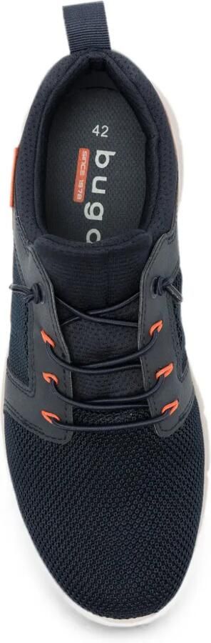 Bugatti mesh-panelled lace-up sneakers Blauw - Foto 3