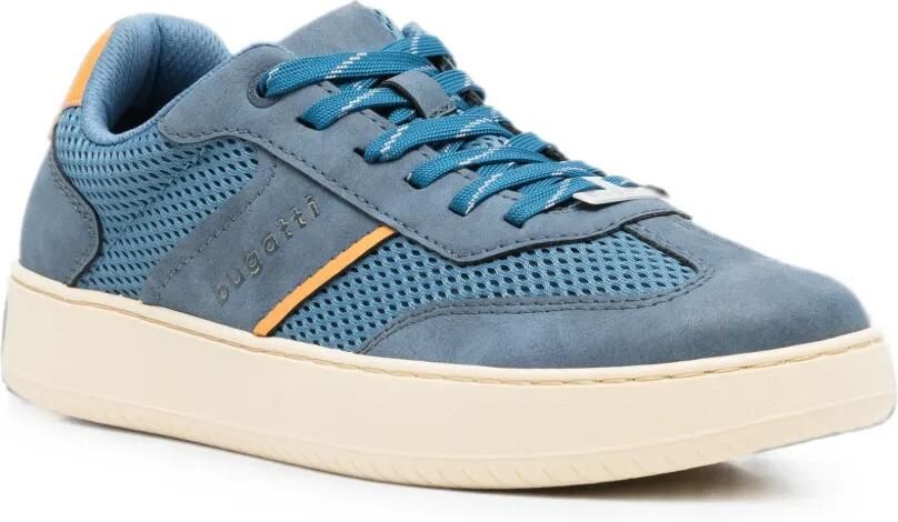 Bugatti mesh-panelled lace-up sneakers Blauw - Foto 2