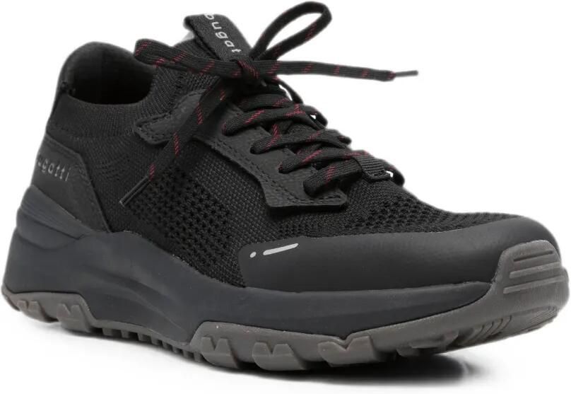 Bugatti mesh-panelled lace-up sneakers Zwart - Foto 2