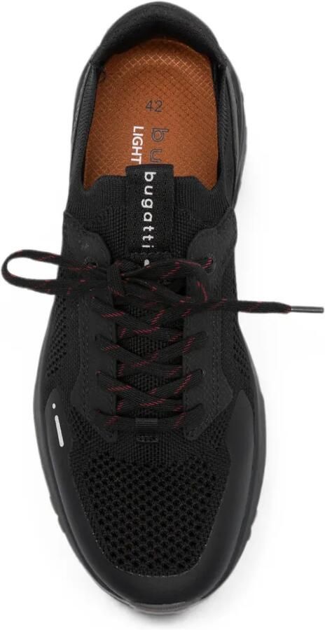 Bugatti mesh-panelled lace-up sneakers Zwart - Foto 3