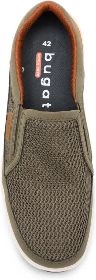 Bugatti mesh slip-on sneakers Groen