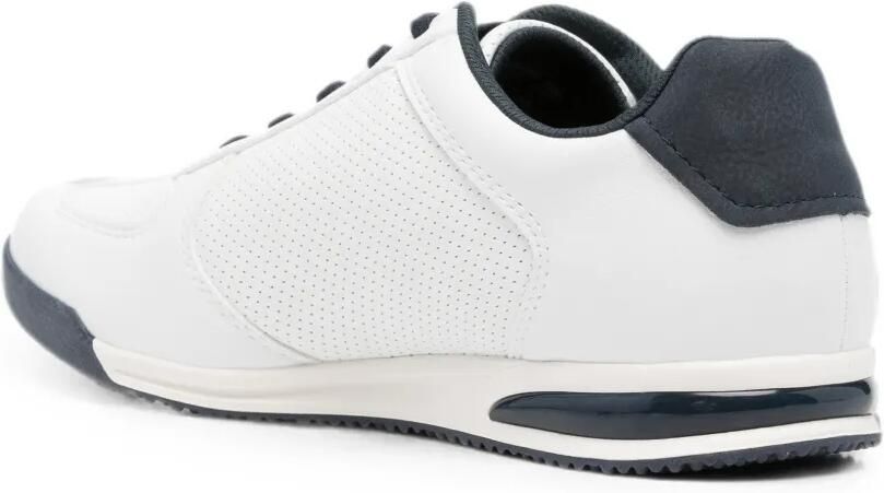 Bugatti perforated-detail logo-print sneakers Wit - Foto 2
