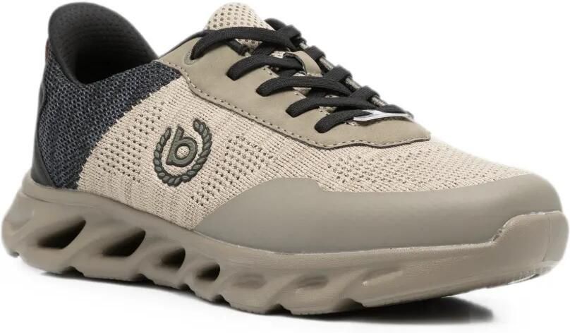 Bugatti perforated panelled sneakers Groen - Foto 3