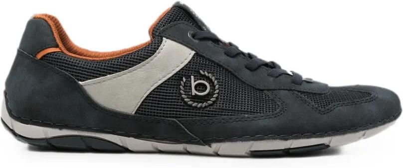 Bugatti Sandstone sneakers met vlakken en logoplakkaat Blauw