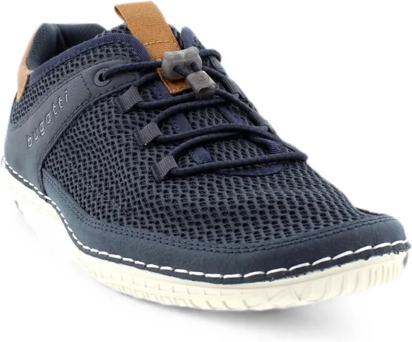 Bugatti Sneakers met mesh vlak en houtje-touwtje-sluiting Blauw - Foto 3