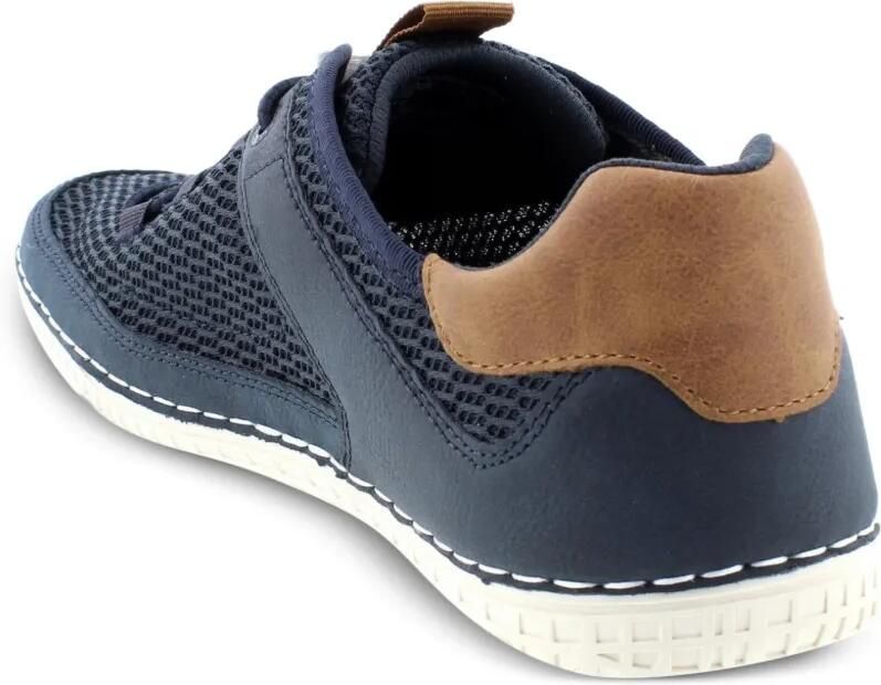 Bugatti Sneakers met mesh vlak en houtje-touwtje-sluiting Blauw - Foto 4