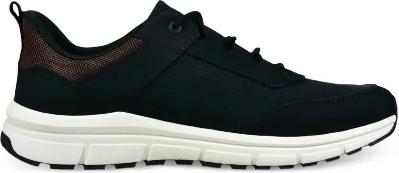 Bugatti Sneakers met mesh vlak en logo Zwart