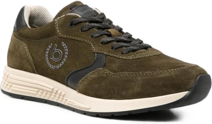 Bugatti Suède sneakers met logoprint Groen - Foto 2