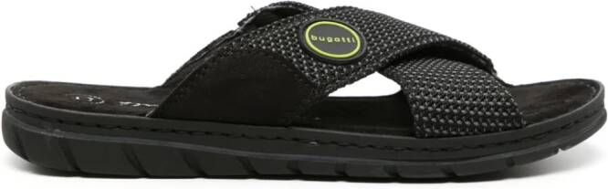 Bugatti Sani mesh slippers Zwart