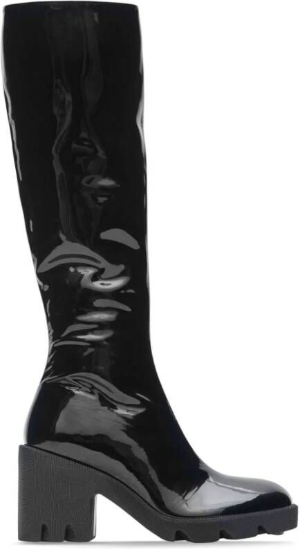 Burberry 65 mm lakleren laarzen Zwart
