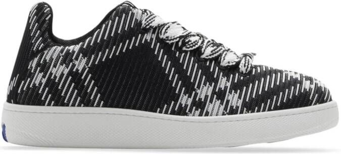 Burberry Box geruite sneakers Zwart