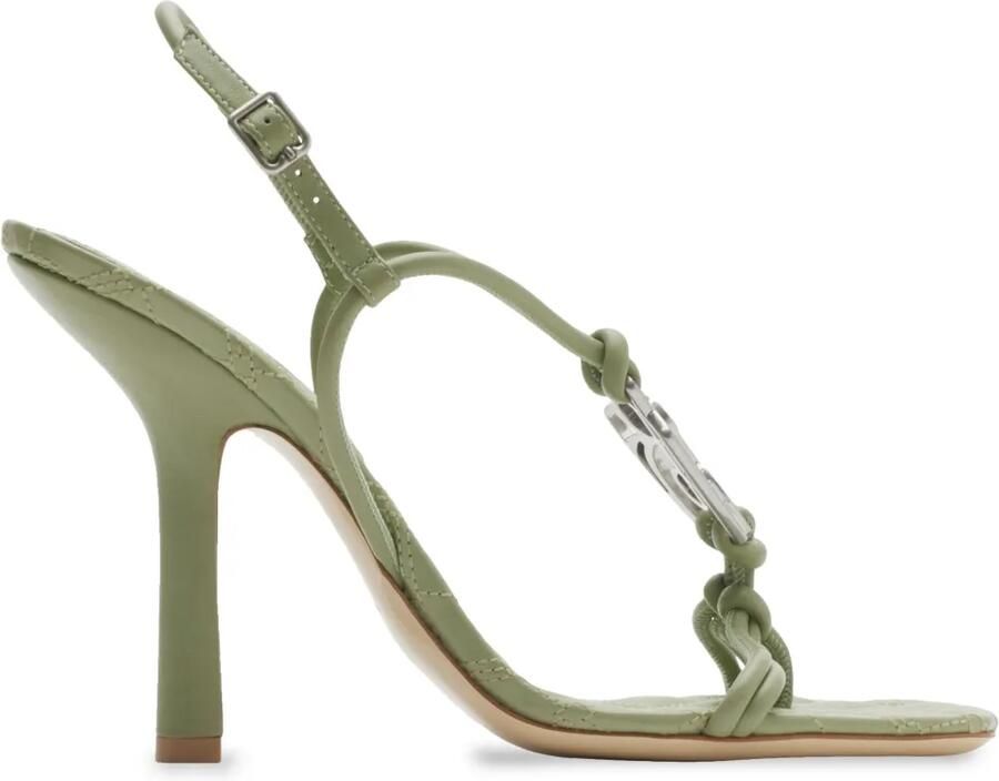 Burberry 105 mm Ronda leren sandalen Groen