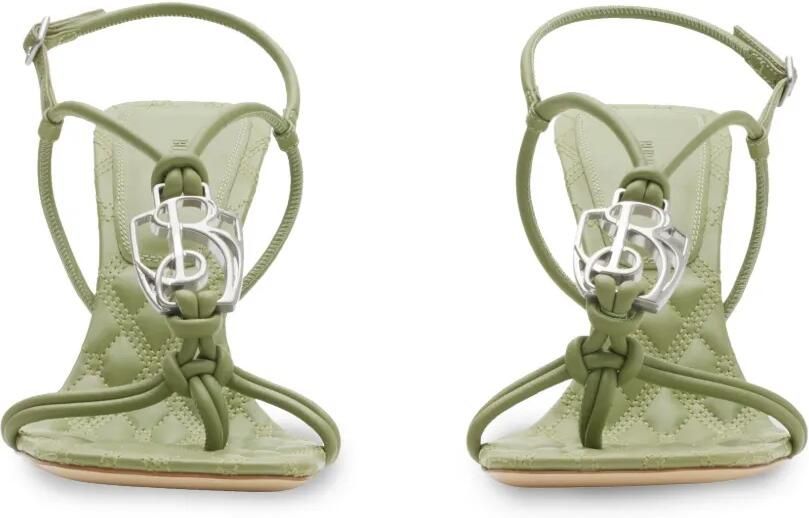 Burberry 105 mm Ronda leren sandalen Groen - Foto 5