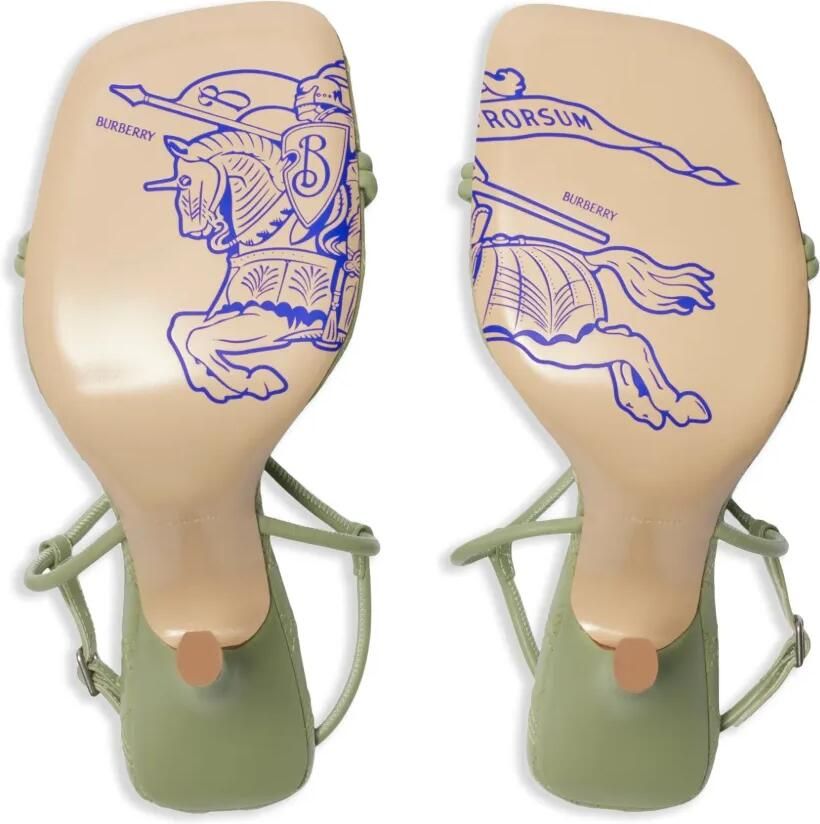 Burberry 105 mm Ronda leren sandalen Groen - Foto 2