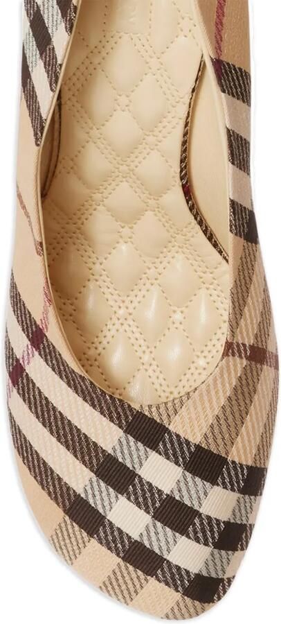 Burberry 85 mm Check Baby pumps Beige