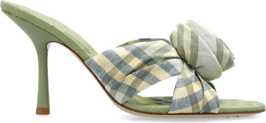 Burberry 90mm Mews Rose muiltjes Groen