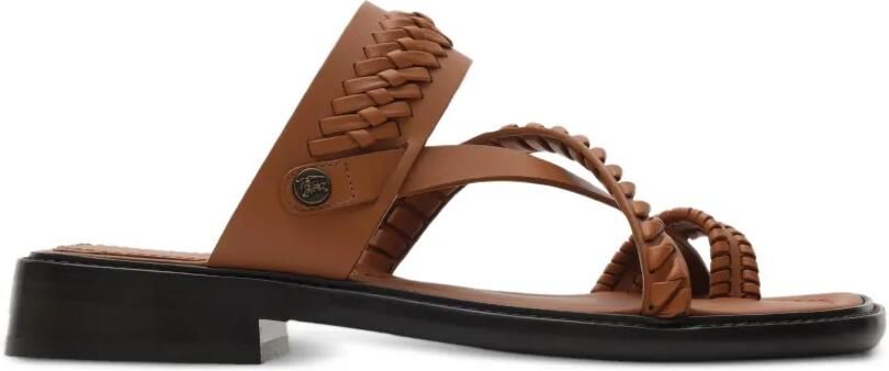 Burberry Baez leren sandalen​ Beige