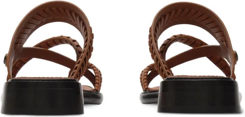 Burberry Baez leren sandalen​ Beige - Foto 4