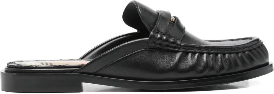 Burberry Cadet leren muiltjes Zwart