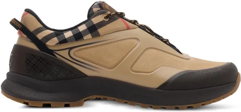 Burberry Check and mesh Discover sneakers Beige