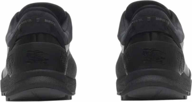 Burberry Check and mesh Discover sneakers Zwart - Foto 4