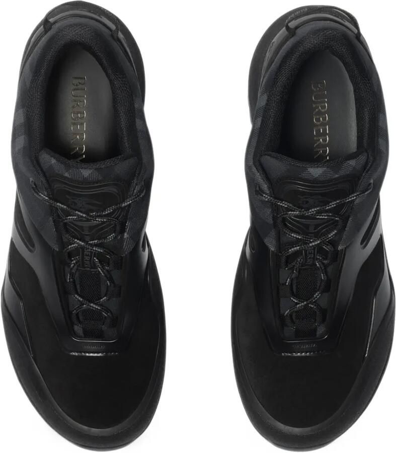 Burberry Check and mesh Discover sneakers Zwart - Foto 3