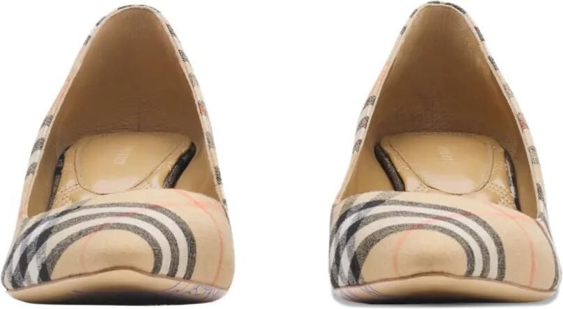 Burberry Check Dame pumps Beige - Foto 5