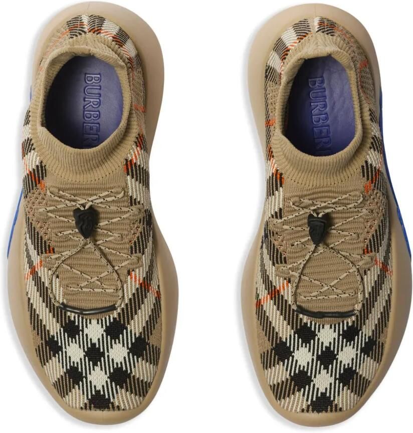 Burberry Check gebreide Neptune sneakers Beige - Foto 2