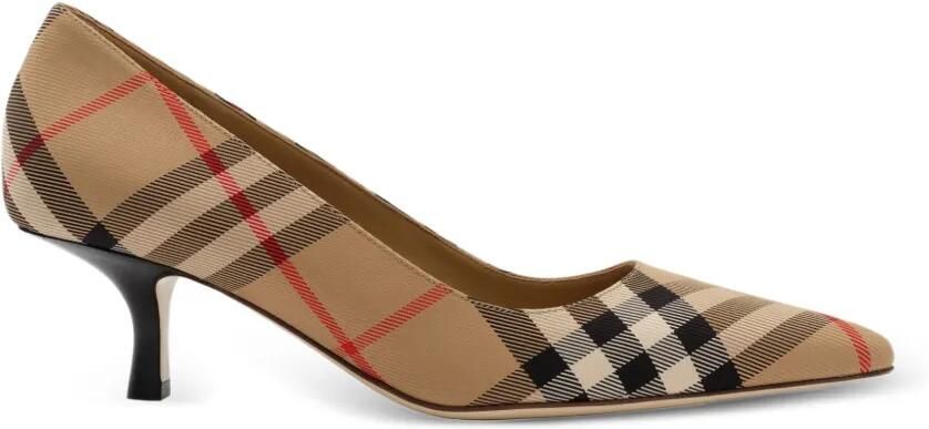 Burberry Check lage pumps​ Beige