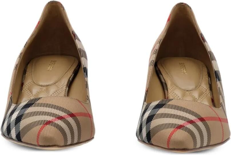 Burberry Check lage pumps Beige - Foto 5