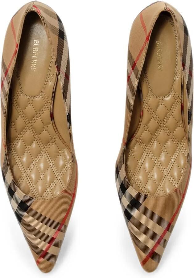 Burberry Check lage pumps Beige - Foto 3
