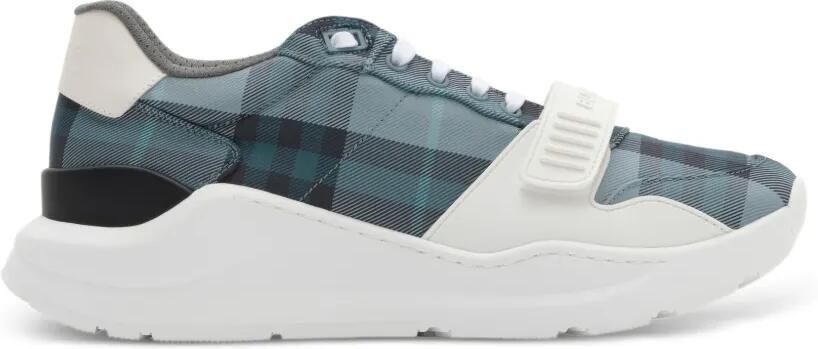 Burberry Check leren sneakers Blauw