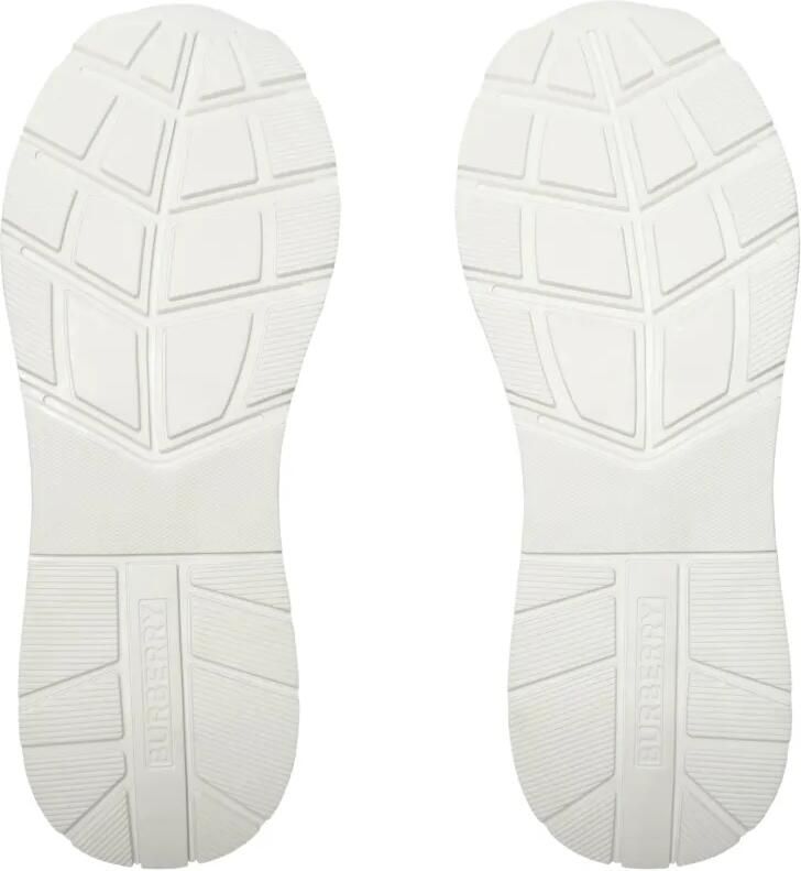 Burberry Check leren sneakers Blauw - Foto 3