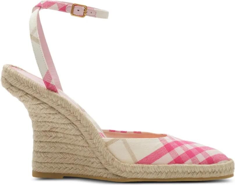 Burberry Check Mews espadrille pumps Roze