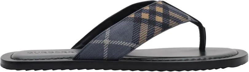 Burberry Check Pavilion sandalen Blauw