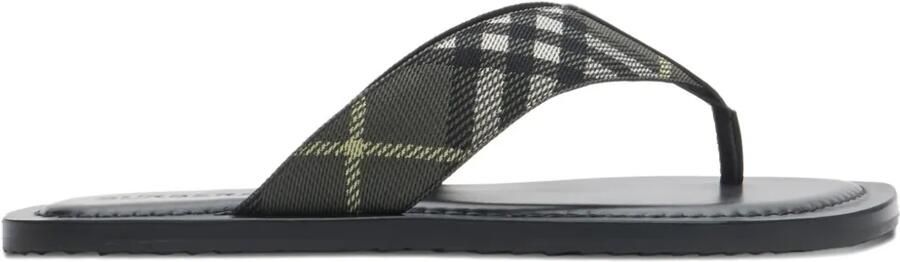 Burberry Check Pavilion sandalen Groen