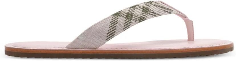 Burberry Check Pavilion sandalen Roze