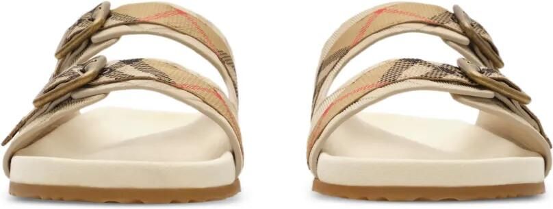 Burberry Check sandalen met gespbandjes Beige - Foto 5